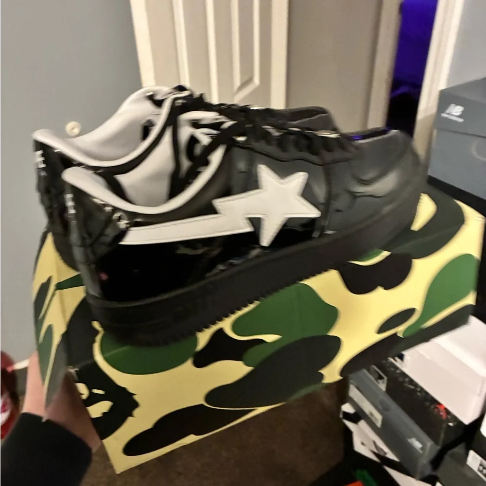 Bape Black and White Sneakers - Picture 7 of 7